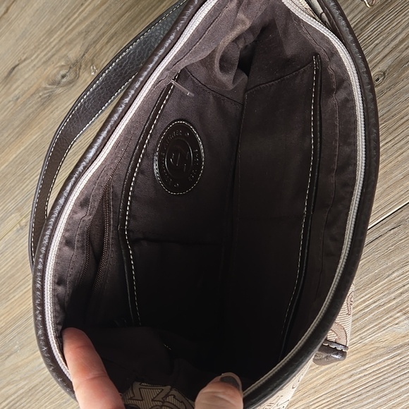 NWOT Etienne Aigner Signature Monogram Canvas Shoulder Bag - Picture 8 of 12